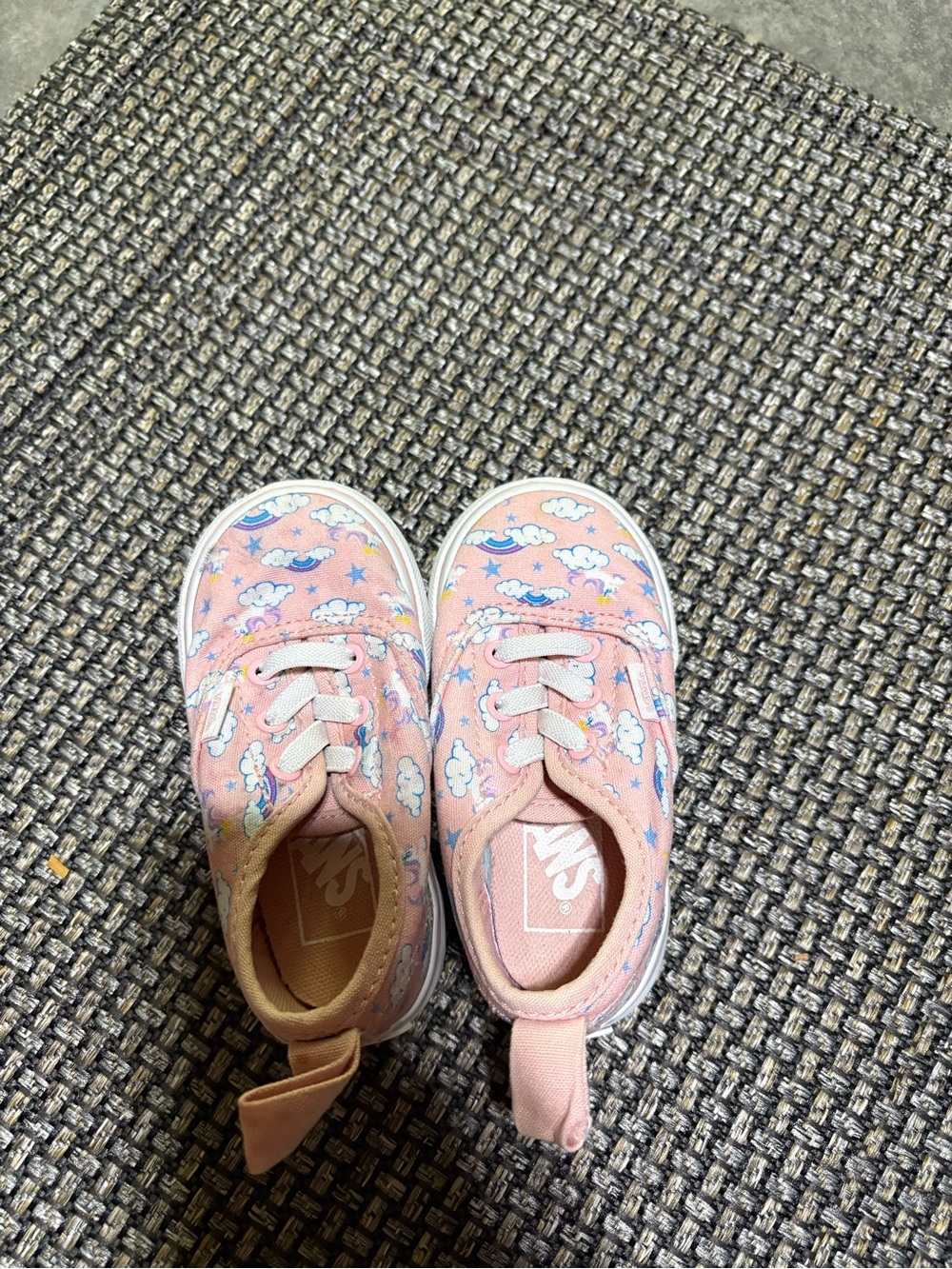 Vans Kids Pink Cloud & Star Canvas Sneakers